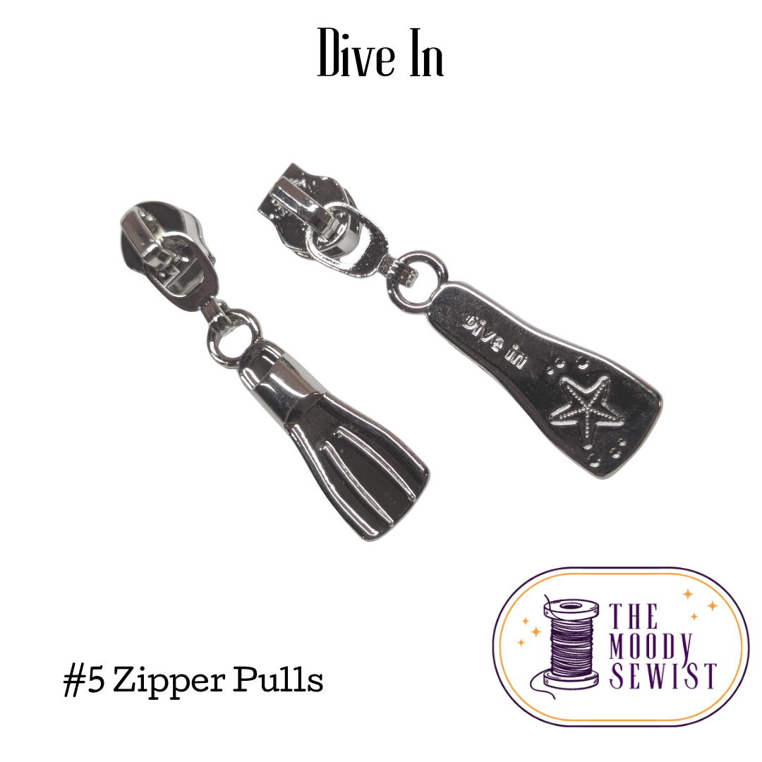 Dive In #5 Zipper Pulls