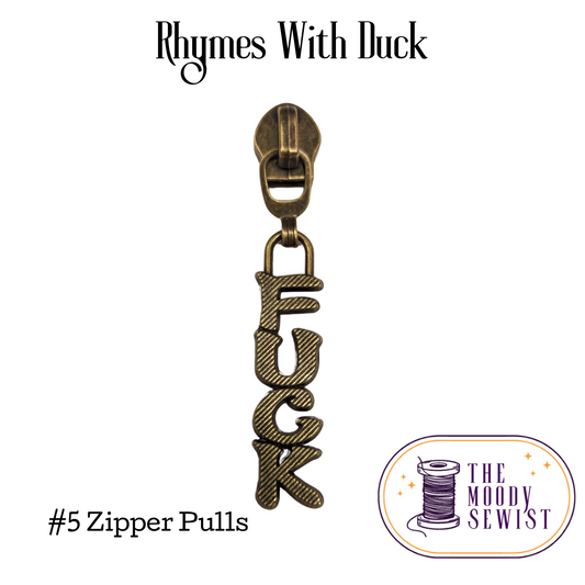 Rhymes With Duck #5 Zipper Pulls