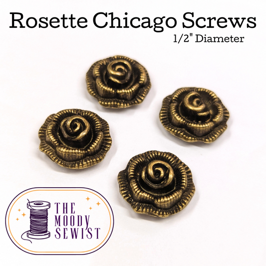 Rosette Chicago Screws - Pack of 4