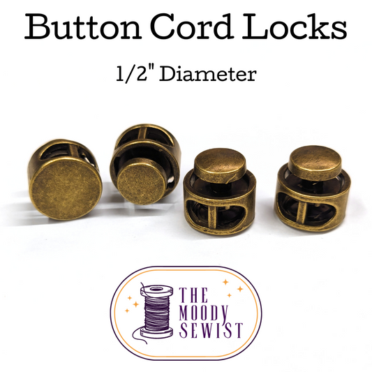 Button Cord Locks - Set of 4