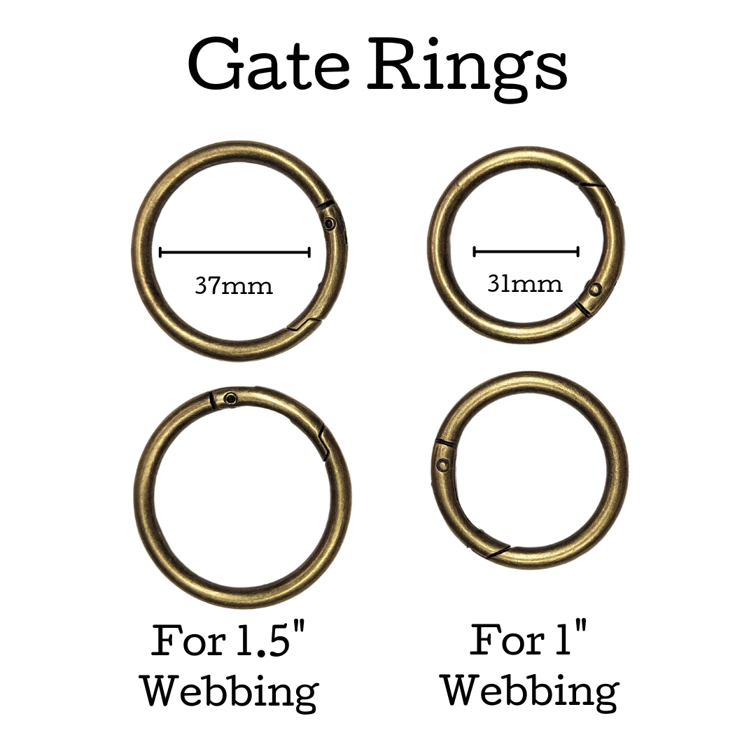 Gate Rings [Choose 1" or 1.5"] - Set of 2