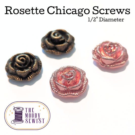 Rosette Chicago Screws - Pack of 4