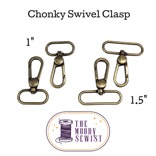 Chonky Swivel Clasp [1" and 1.5"] - Set of 2