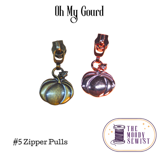 Oh My Gourd #5 Zipper Pulls