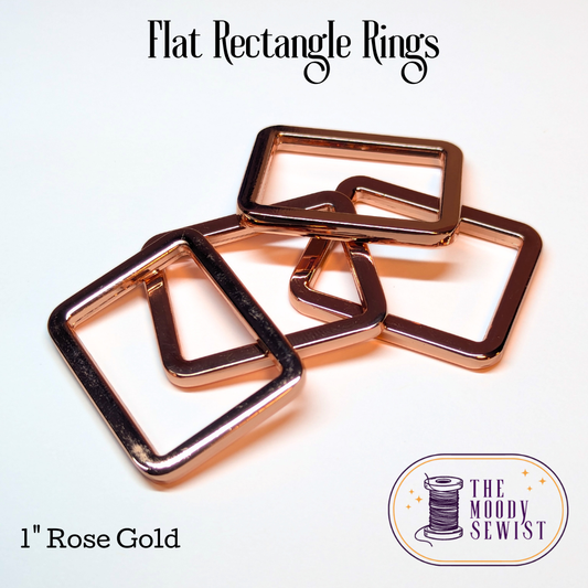 Flat Rectangle Rings 2 pack