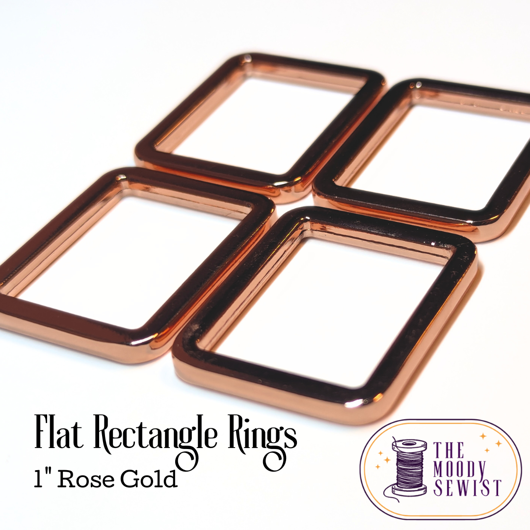 Flat Rectangle Rings 2 pack