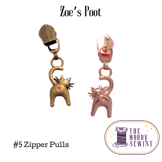 Zoe's Poot #5 Zipper Pulls