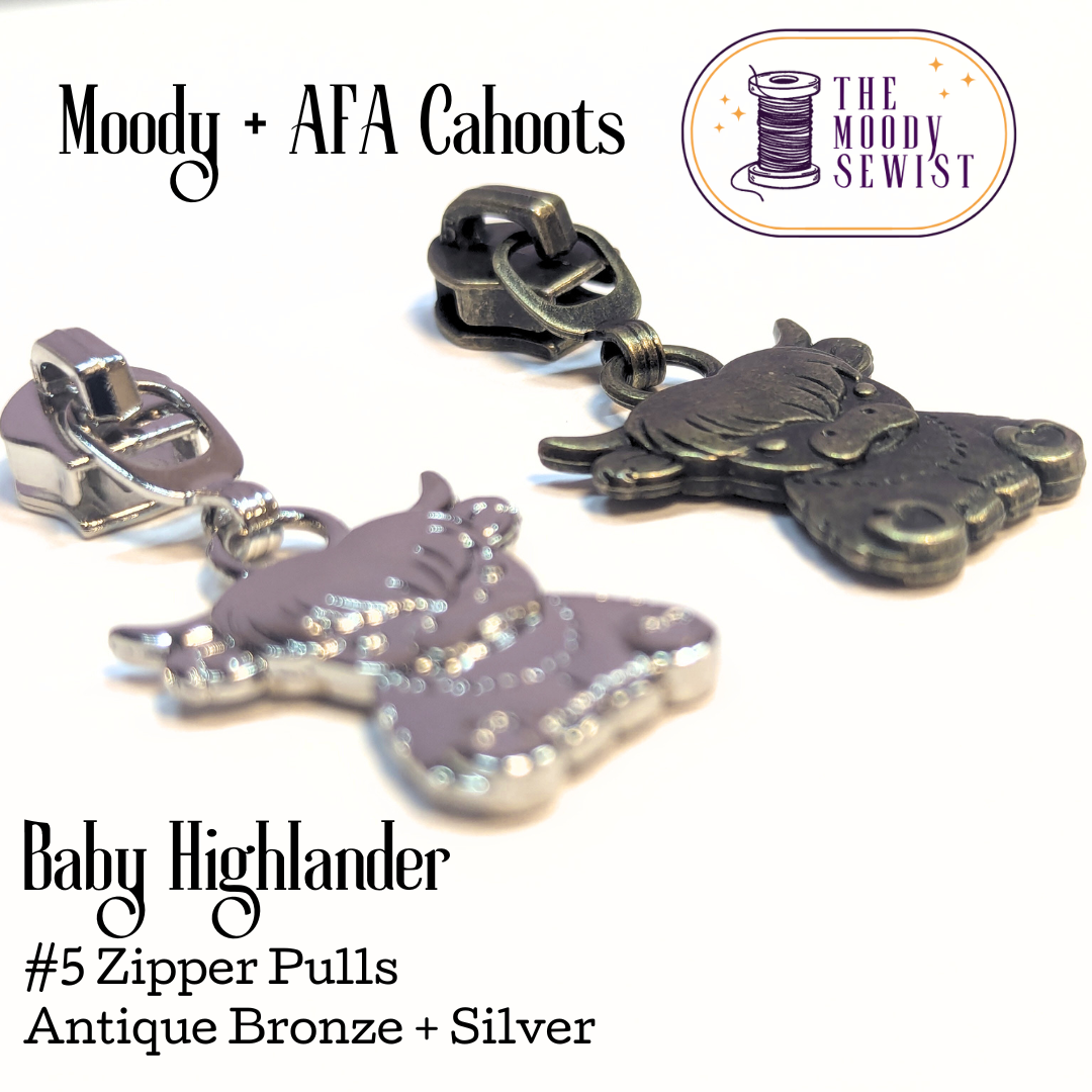 Baby Highlander #5 Zipper Pulls