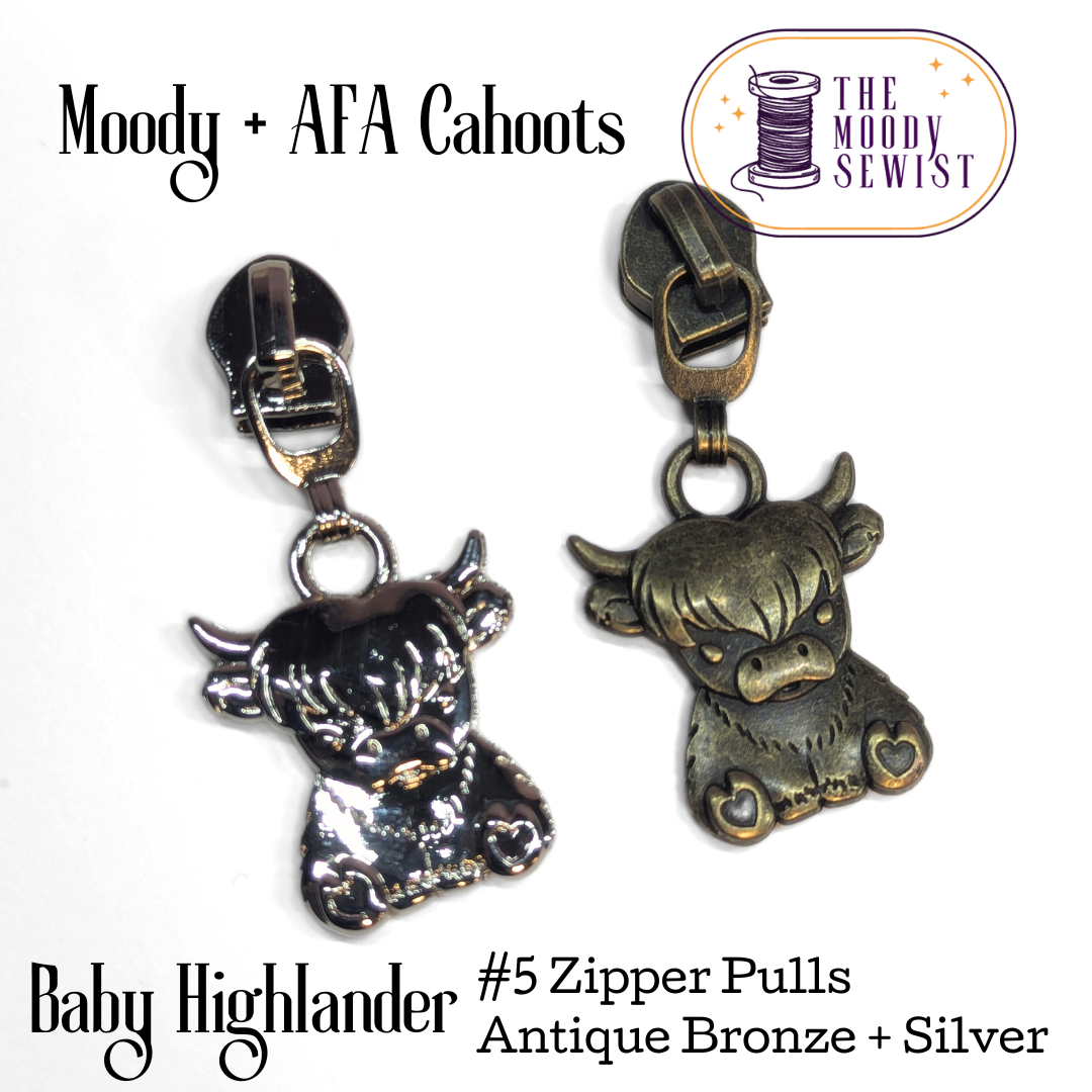 Baby Highlander #5 Zipper Pulls