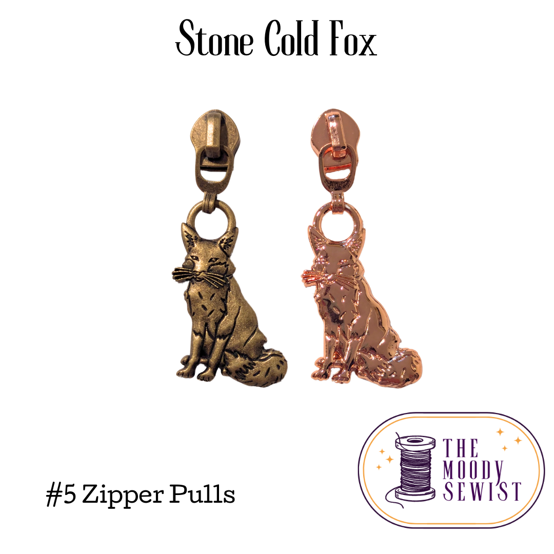 Stone Cold Fox #5 Zipper Pulls