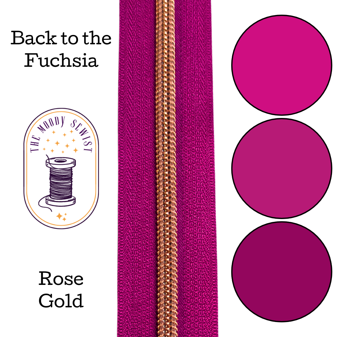 Back to the Fuchsia Zipper Tape