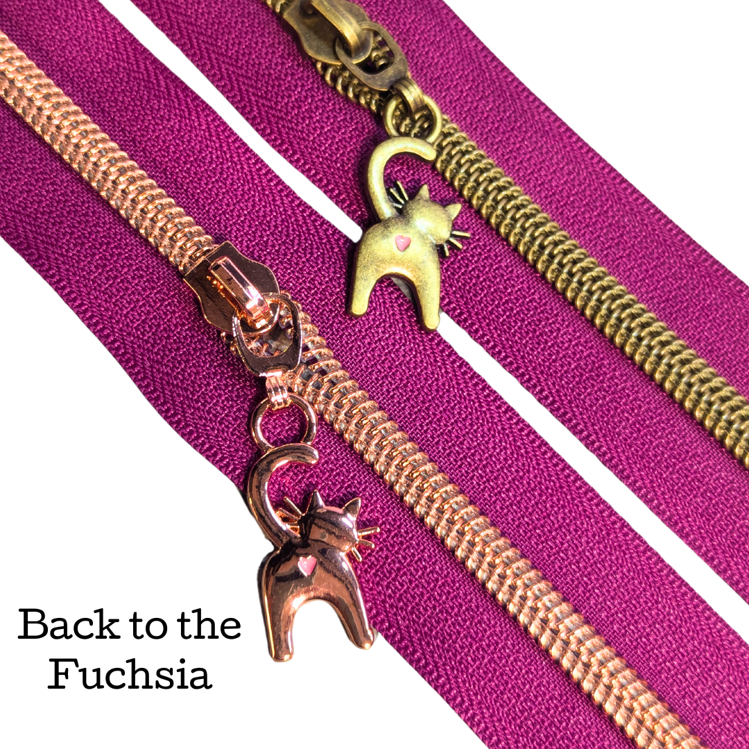 Back to the Fuchsia Zipper Tape