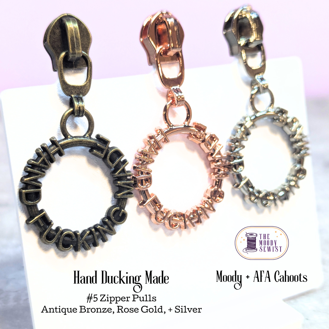 Hand Ducking Made #5 Zipper Pulls