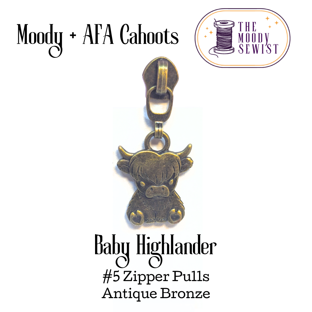 Baby Highlander #5 Zipper Pulls