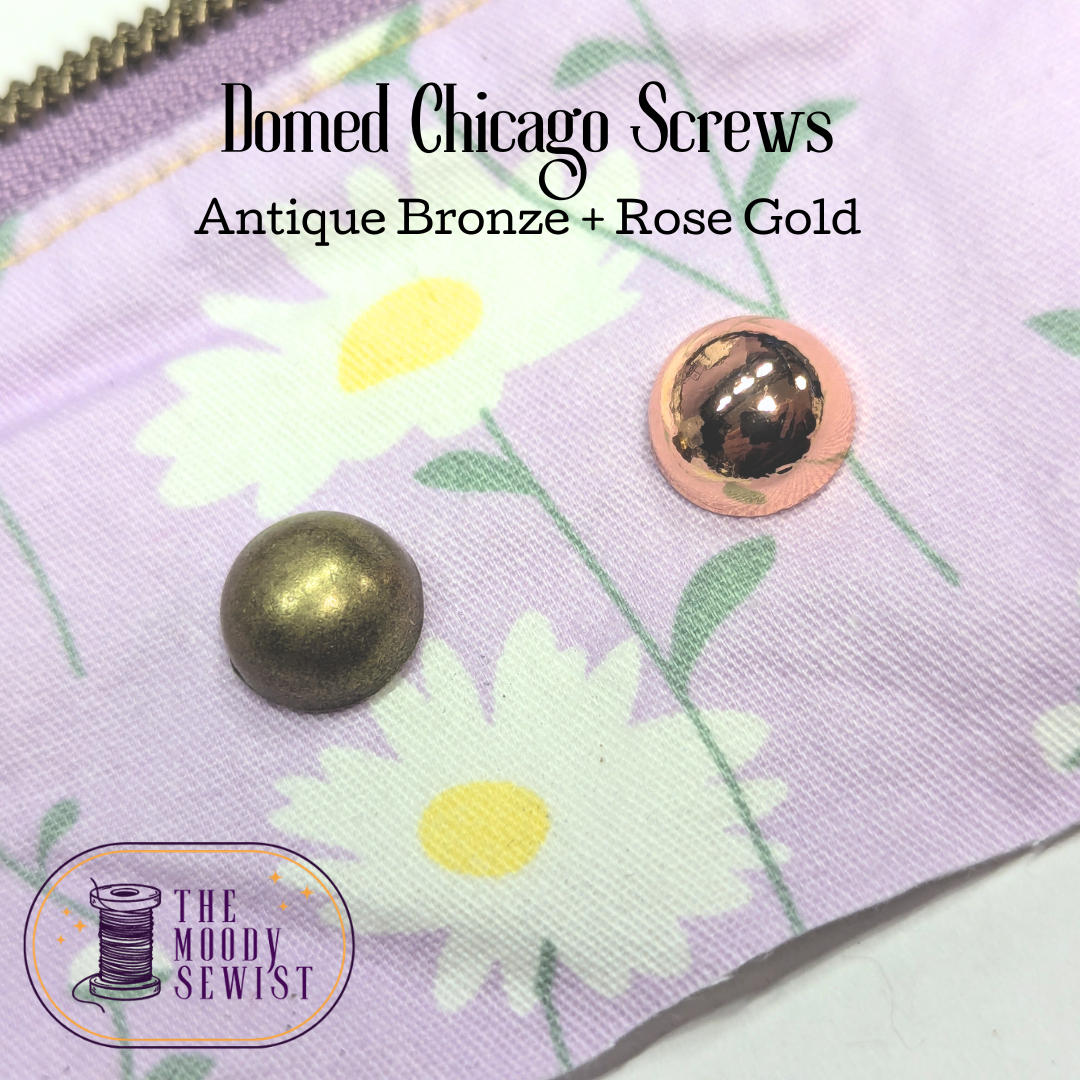 Domed Chicago Screws - Pack of 6