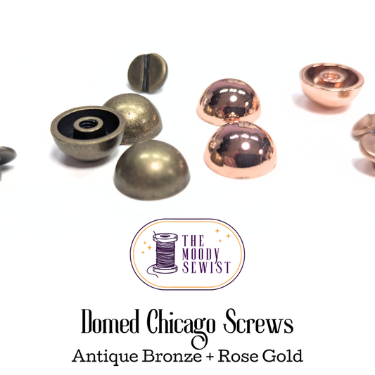 Domed Chicago Screws - Pack of 6