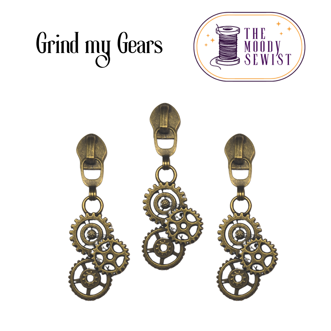 Grind My Gears #5 Zipper Pulls