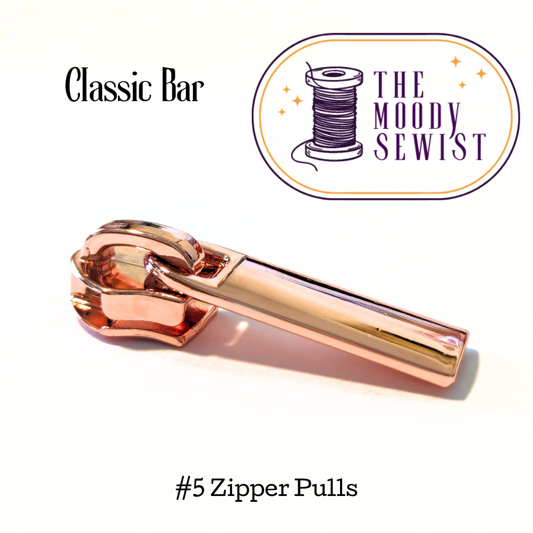 Classic Bar #5 Zipper Pulls