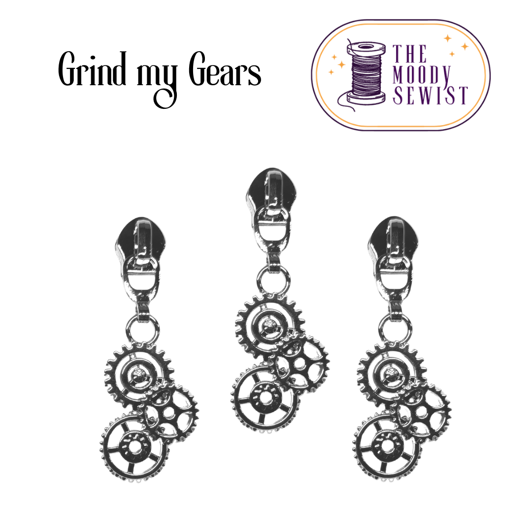 Grind My Gears #5 Zipper Pulls