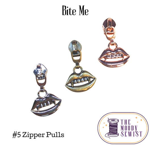 Bite Me #5 Zipper Pulls