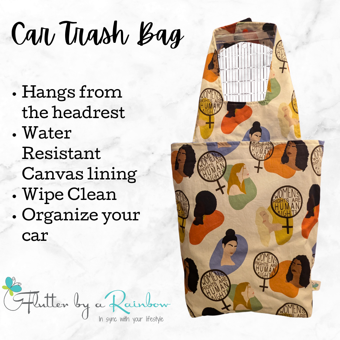 Car Trash Bag - Women's Rights are Human Rights