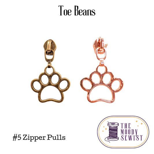 Toe Beans #5 Zipper Pulls