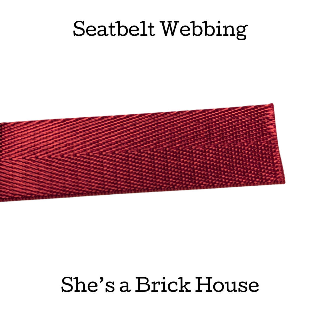 Seatbelt Webbing - [She's a] Brick House - 1"
