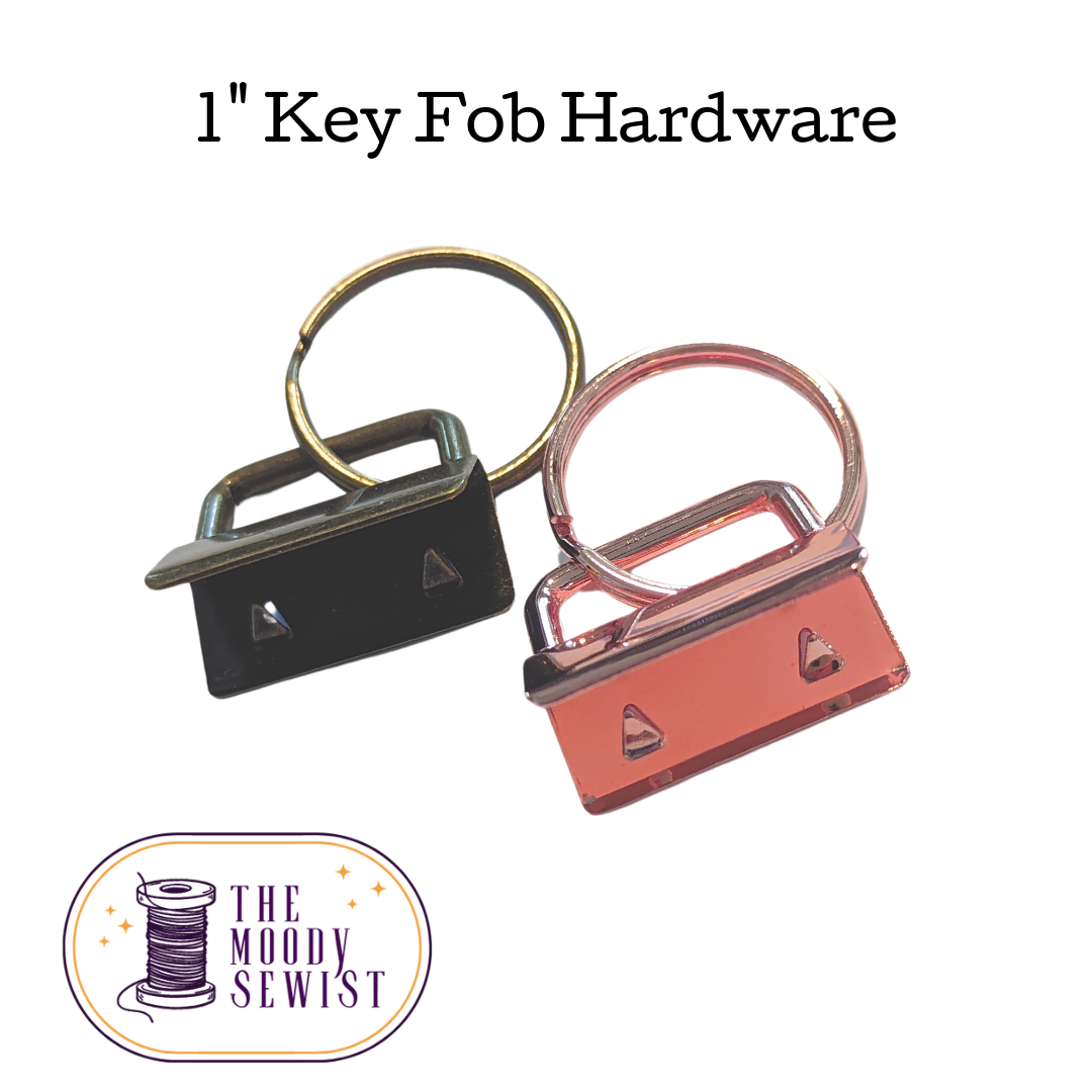 1" Key Fob Hardware 3 pack