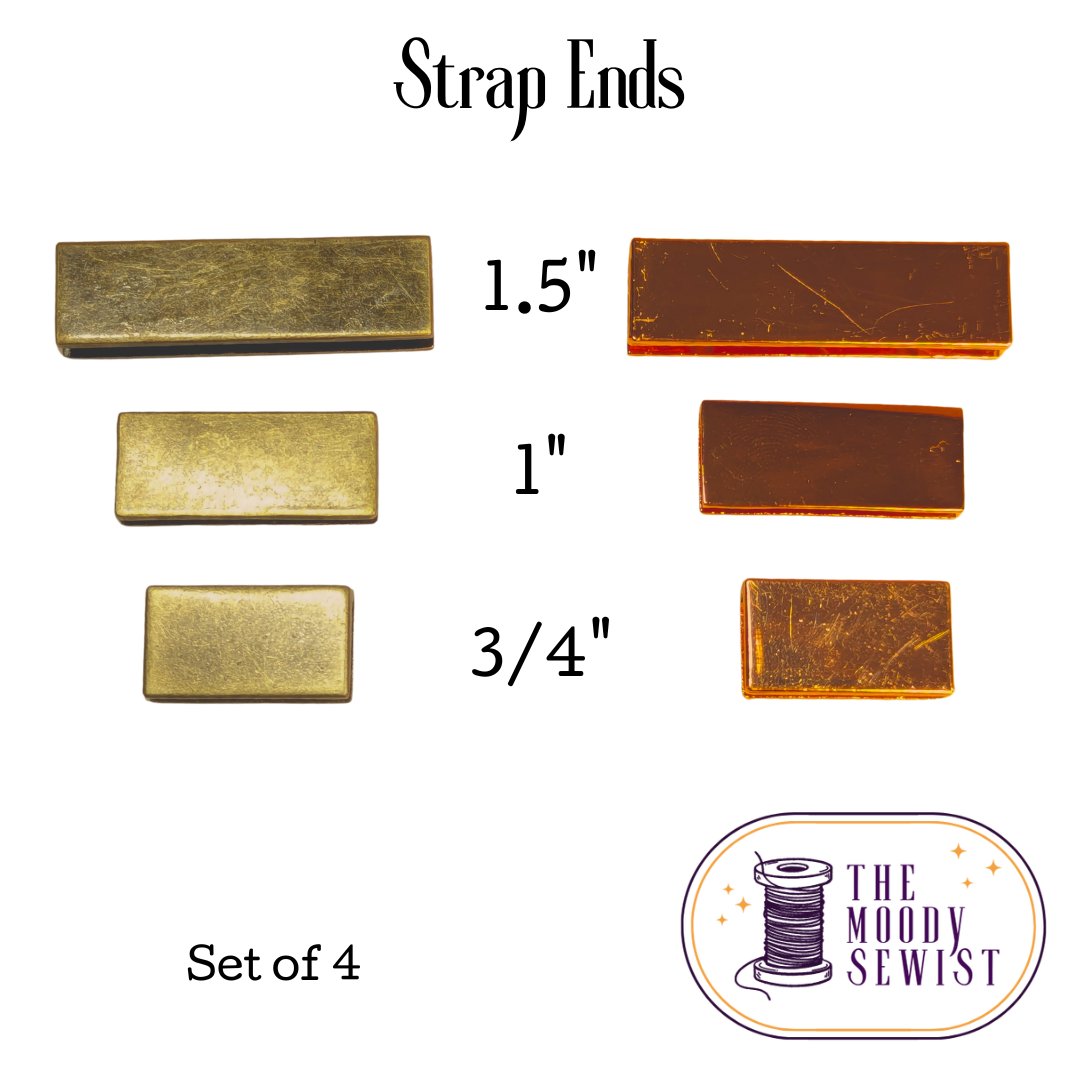 Strap End set of 4 [3/4", 1" + 1.5"]