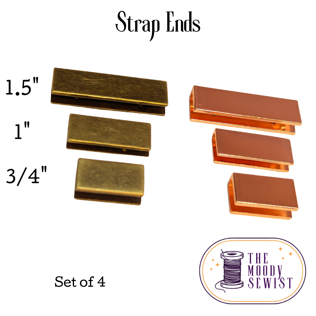 Strap End set of 4 [3/4", 1" + 1.5"]