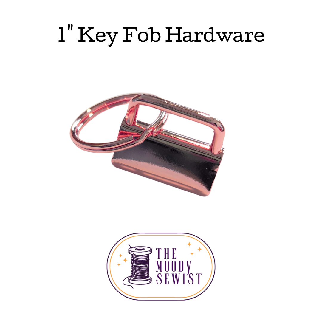 1" Key Fob Hardware 3 pack