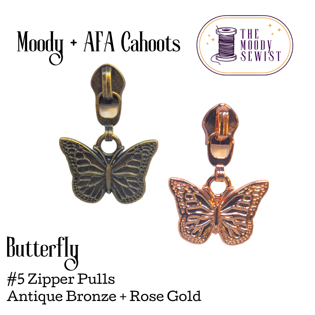 Butterfly #5 Zipper Pulls