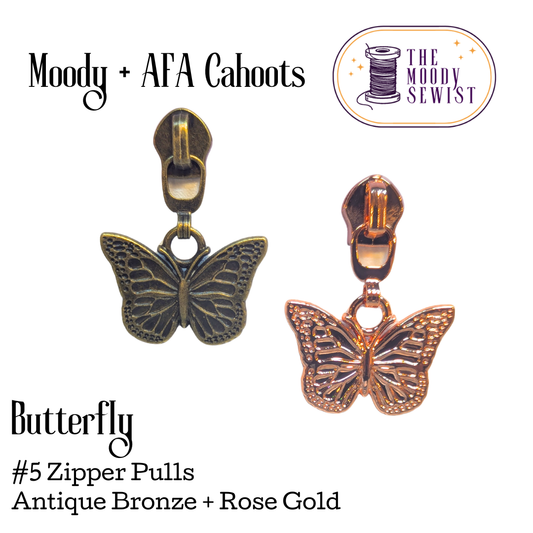 Butterfly #5 Zipper Pulls