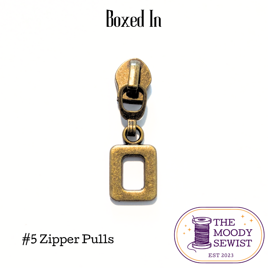 Boxed In #5 Zipper Pulls