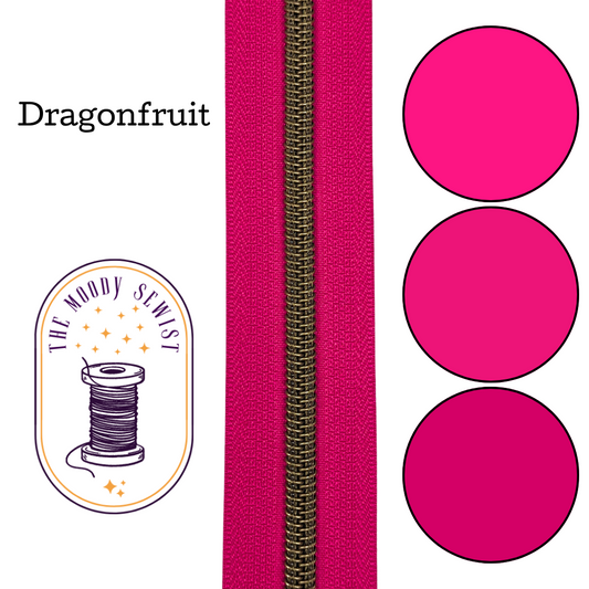 Dragonfruit Zipper Tape
