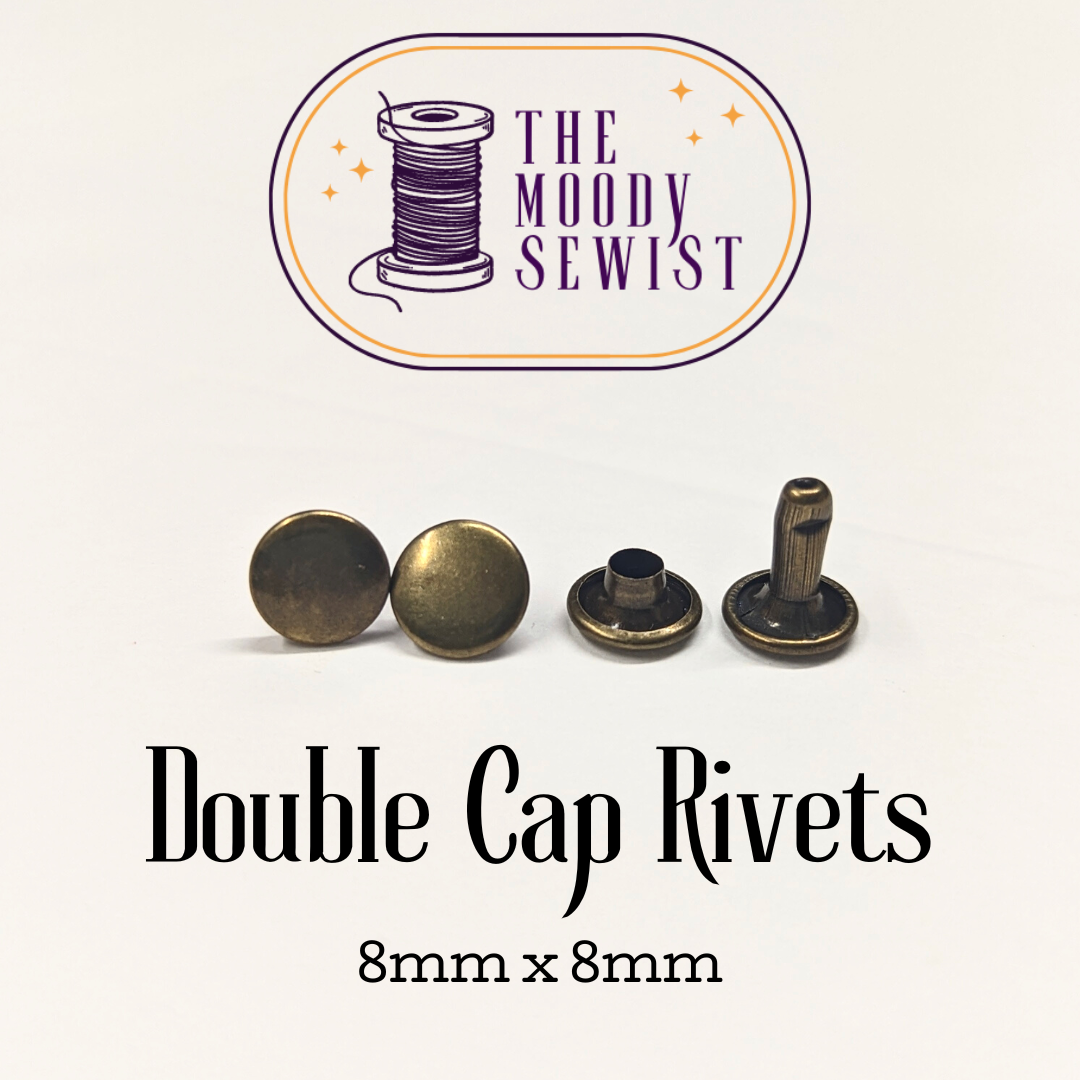 Double Cap Rivets: 8mm x 8mm