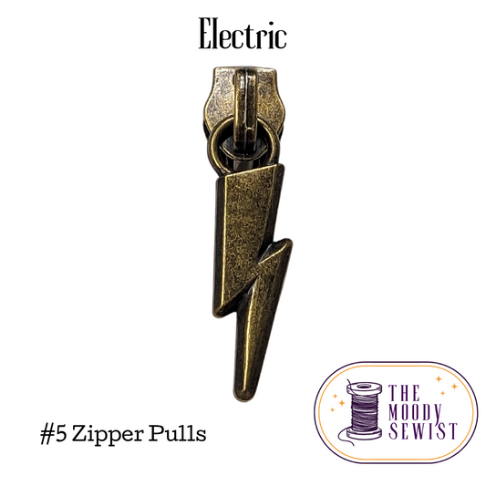 Electric #5 Zipper Pulls