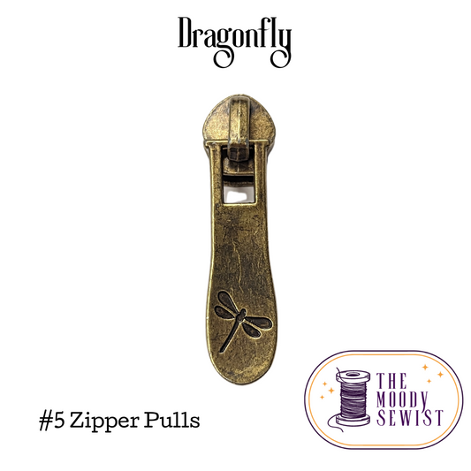 Dragonfly #5 Zipper Pulls
