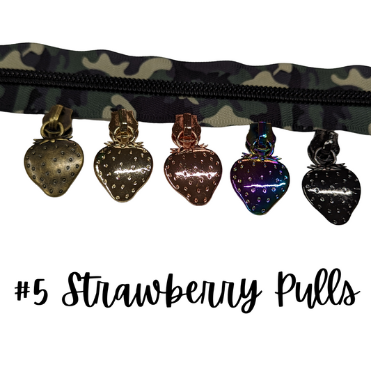 Strawberry Zipper Pulls